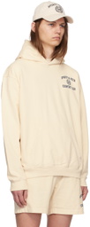 Sporty & Rich Off-White Varsity Crest Hoodie