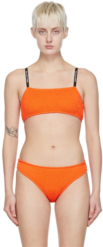Photo: Heron Preston Orange Nylon Bikini Top