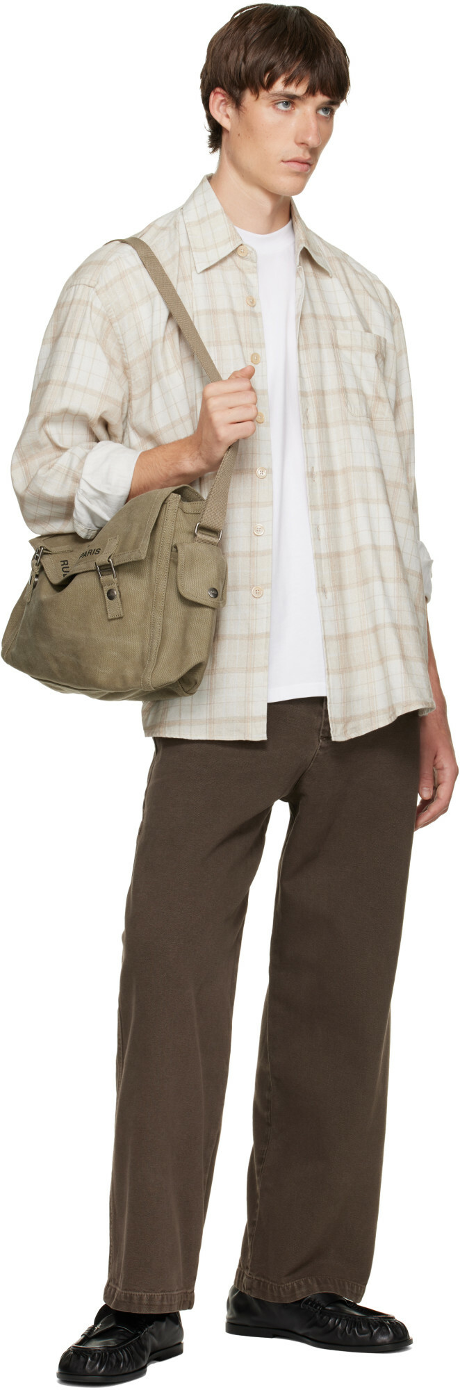A.P.C. Brown Canvas Carpenter Trousers