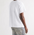 AMIRI - Distressed Cotton-Jersey T-Shirt - White