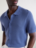 Onia - Open-Knit Cotton Shirt - Blue