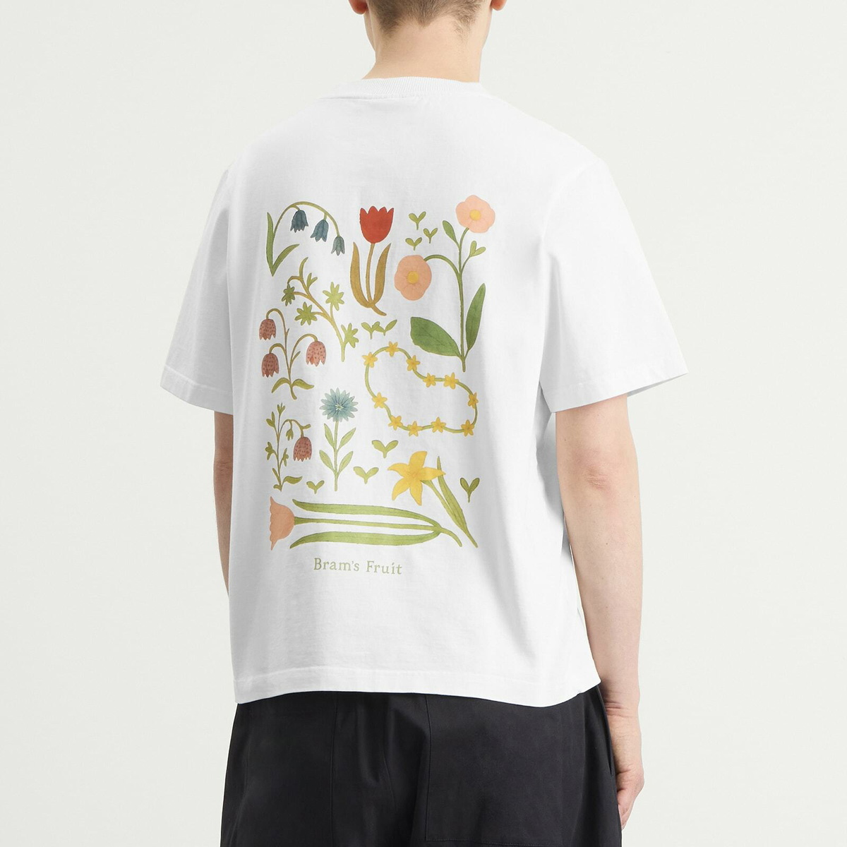 Bram's Fruit Men's Botanical T-Shirt in White