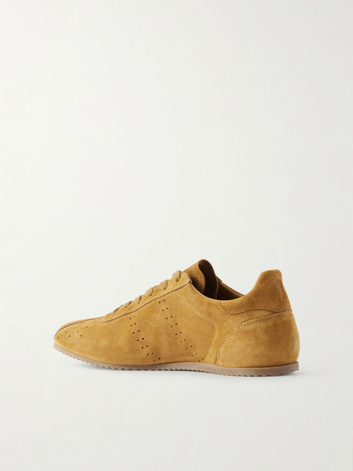 AMI PARIS - Perforated Suede Sneakers - Brown