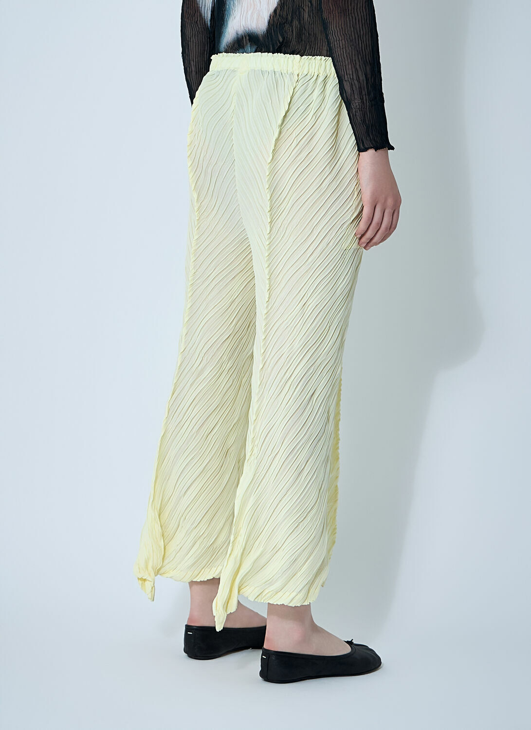 Issey Miyake Wrinkled And Twisted Pants