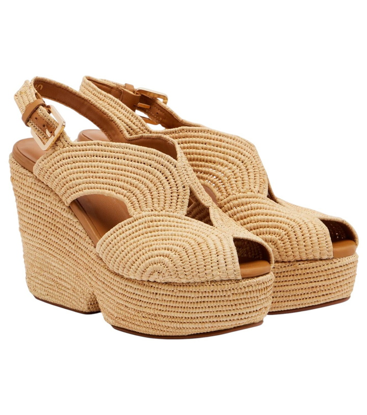 Photo: Clergerie Dolce raffia platform sandals