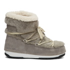 Yves Salomon Grey Moon Boot Edition Shearling Boots