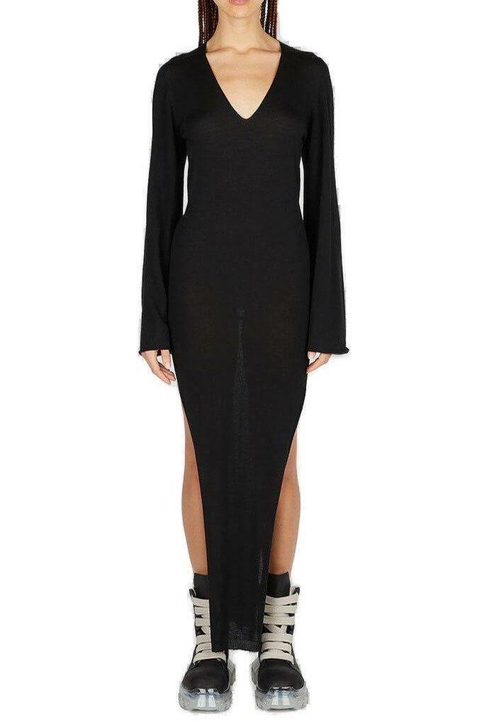 Rick Owens Toga V-neck Knitted Dress Rick Owens
