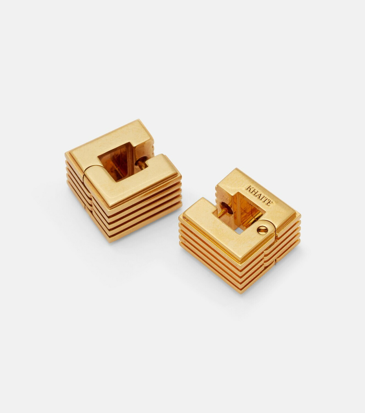 Khaite Empire 18kt gold-plated earrings