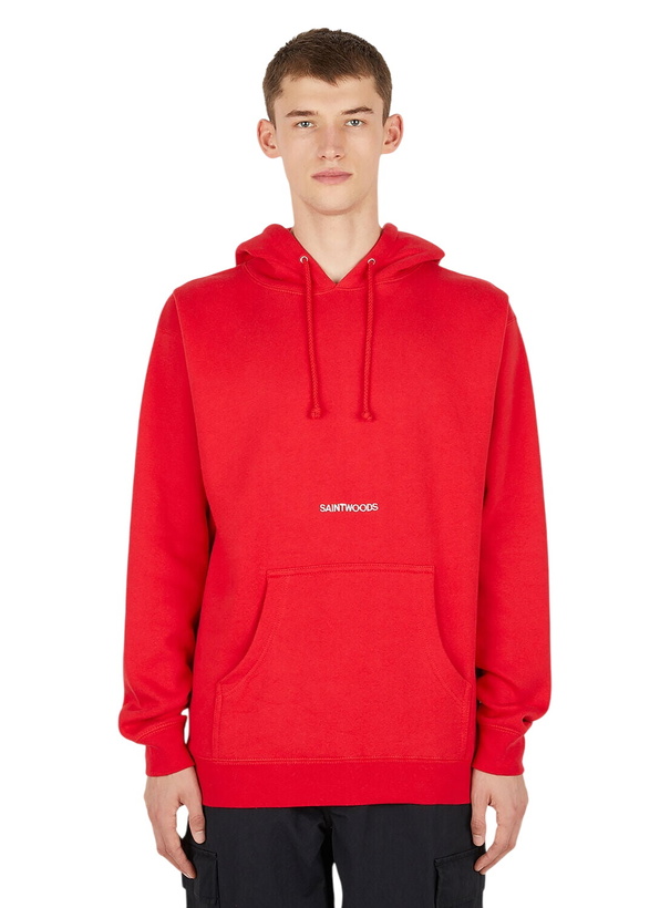 Photo: Saintwoods Logo Embroidery Hooded Sweatshirt