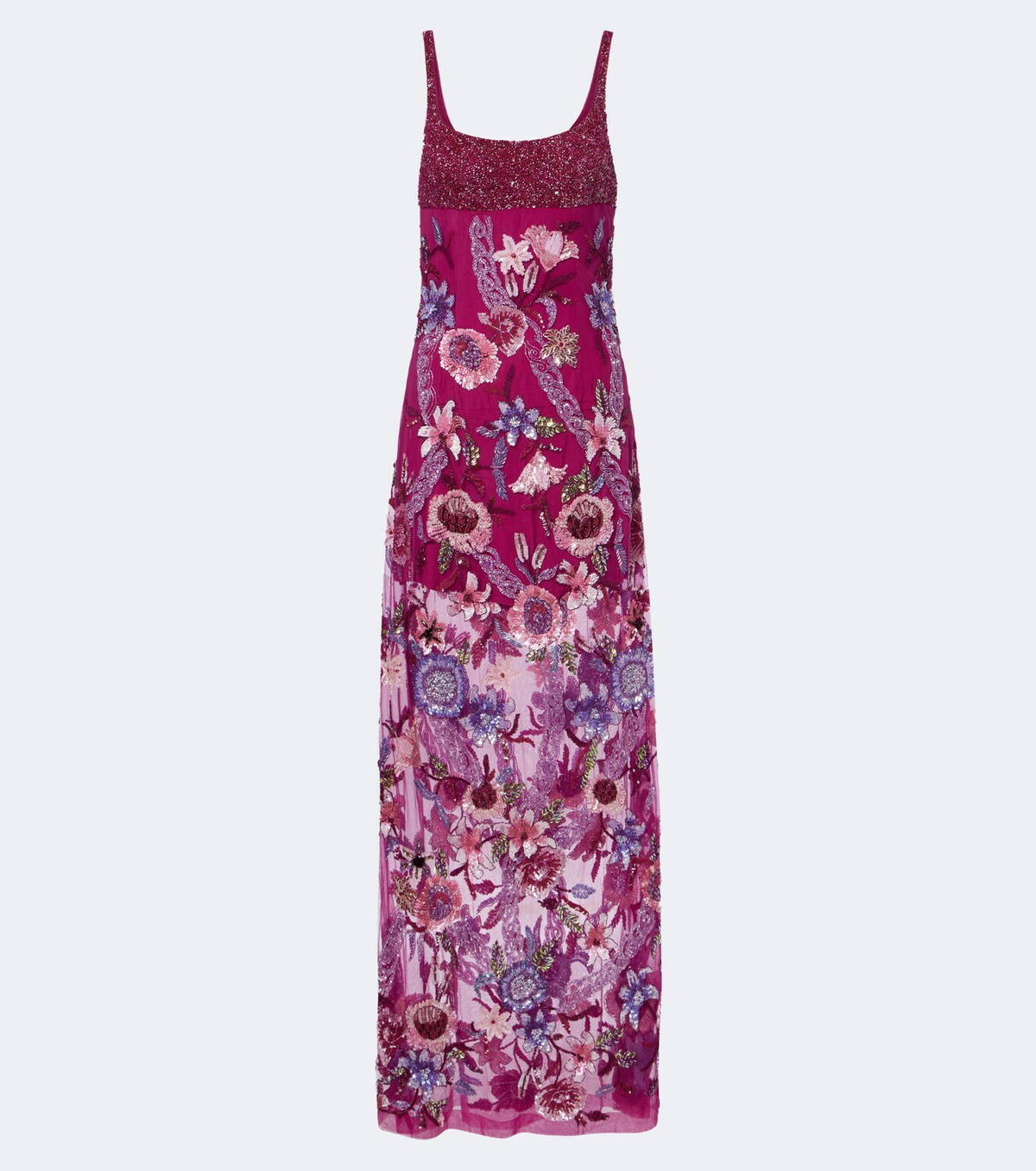 Là Fuori Mystical Garden embellished floral gown