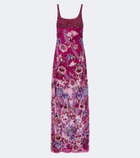 Là Fuori Mystical Garden embellished floral gown