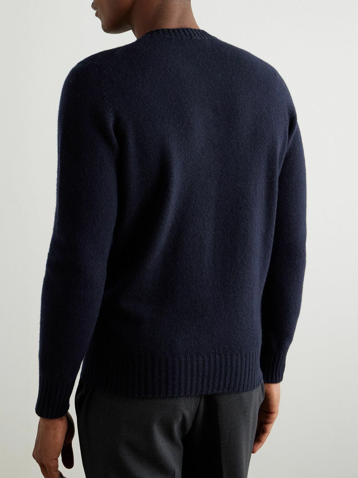 De Petrillo - Merino Wool and Cashmere-Blend Sweater - Blue