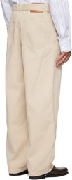 WOOYOUNGMI Beige Belted Jeans