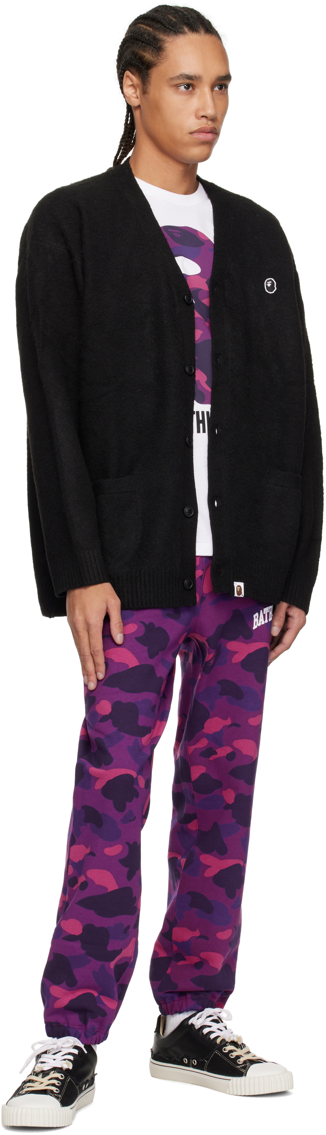 BAPE Purple Color Camo Sweatpants