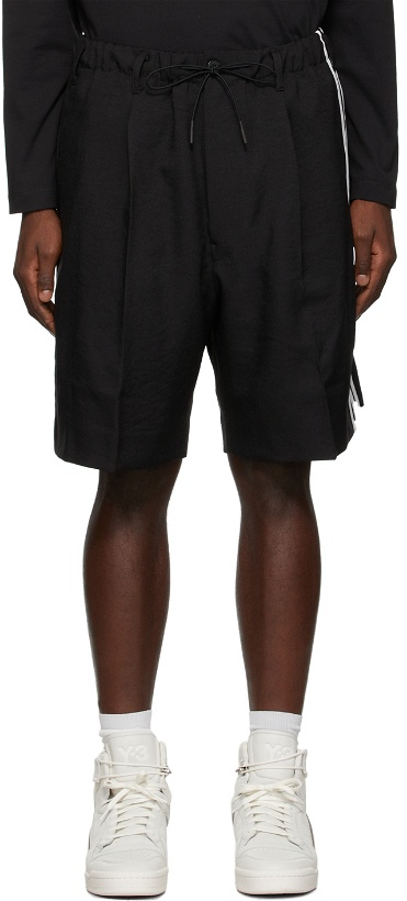 Photo: Y-3 Black CH1 Stripe Shorts