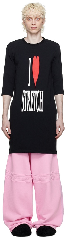 Photo: Doublet Black 'I Love Stretch' T-Shirt