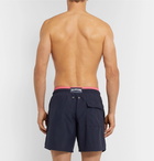 Vilebrequin - Moka Mid-Length Embroidered Swim Shorts - Navy