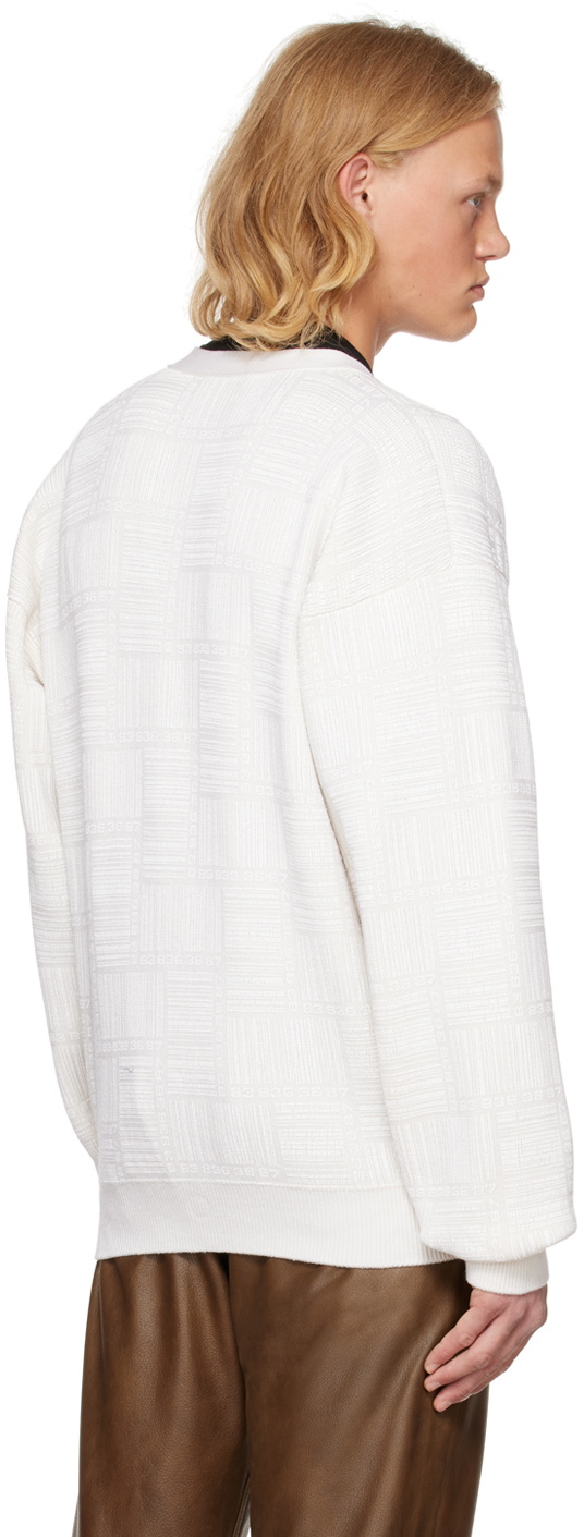 VTMNTS Off-White Printed Cardigan