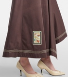 Alémais Puff-sleeve cotton maxi dress