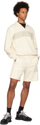 Lacoste Off-White Relaxed-Fit Shorts