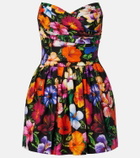 Dolce&Gabbana Floral cotton minidress