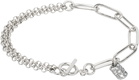 Paul Smith Silver Two Chain Bracelet