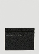 Logo Plaque Card Holder in Black