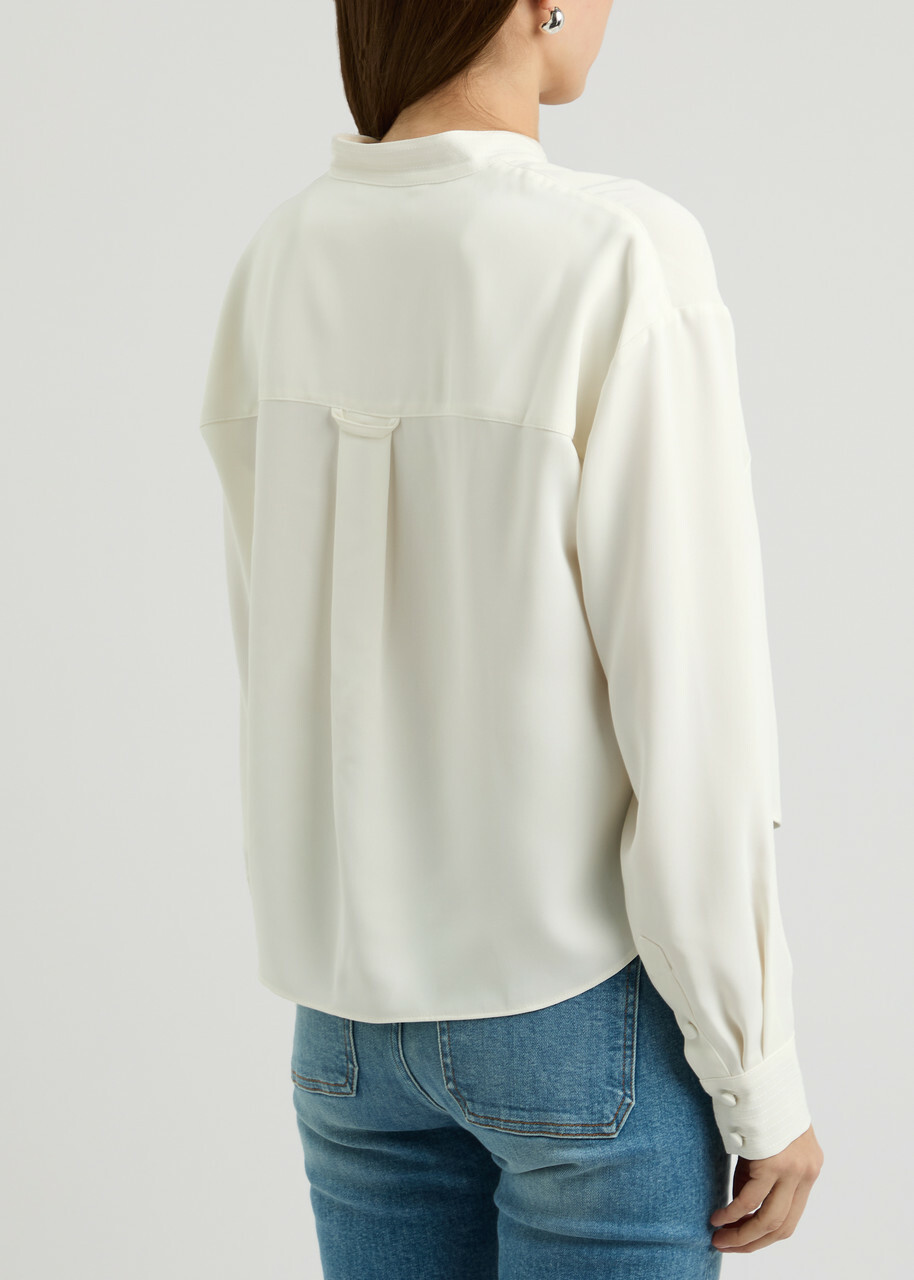 Veronica Beard Dean Blouse Cream