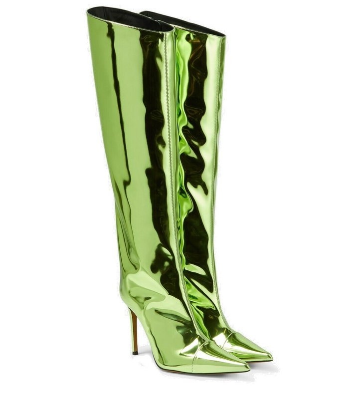 Photo: Alexandre Vauthier Patent leather knee-high boots