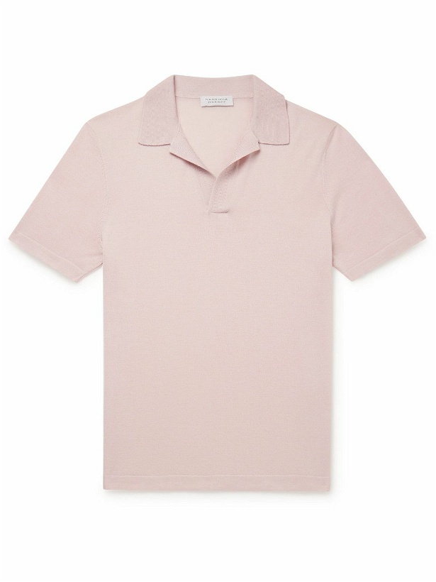Photo: Gabriela Hearst - Stendhal Cashmere Polo Shirt - Pink