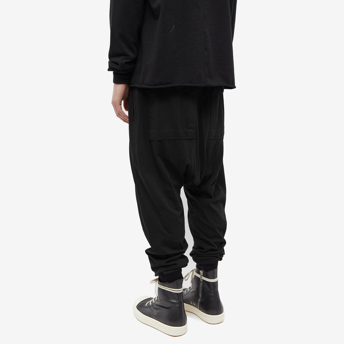 Rick Owens DRKSHDW Men's Prisoner Drawstring Pant in Black Rick Owens ...