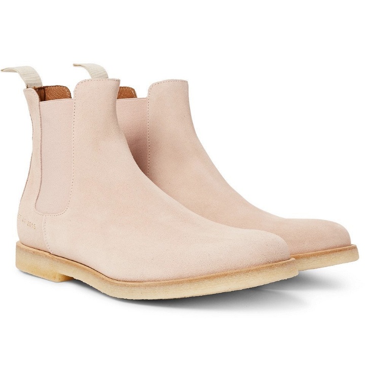 Photo: Common Projects - Suede Chelsea Boots - Men - Pink