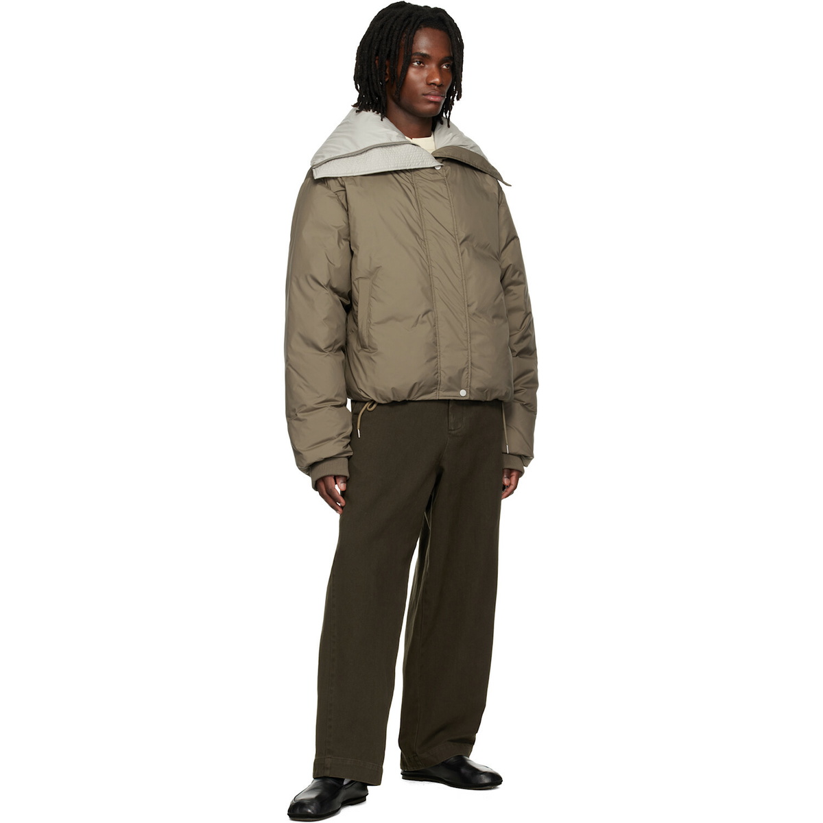 Entire Studios Khaki Kelly Down Jacket