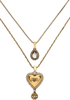 Alexander McQueen Gold Heart Necklace