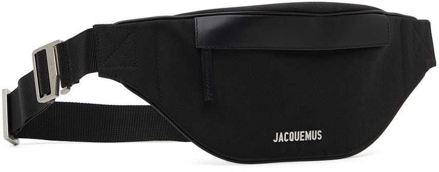 Jacquemus Meunier Logo-embellished Leather Pouch - Men - Black Bags