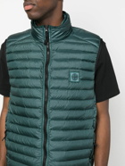 STONE ISLAND - Packable Logo Down Waistcoat