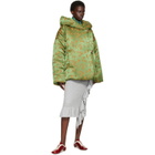 Dries Van Noten Green & Orange Floral Jacket