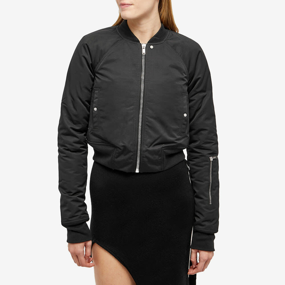 Rick Owens DRKSHDW Women's Faun Bomber Jacket in Black Rick Owens