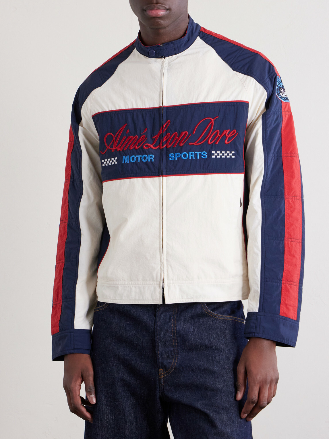 Aimé Leon Dore - Logo-Embroidered Shell Lightweight Jacket - White