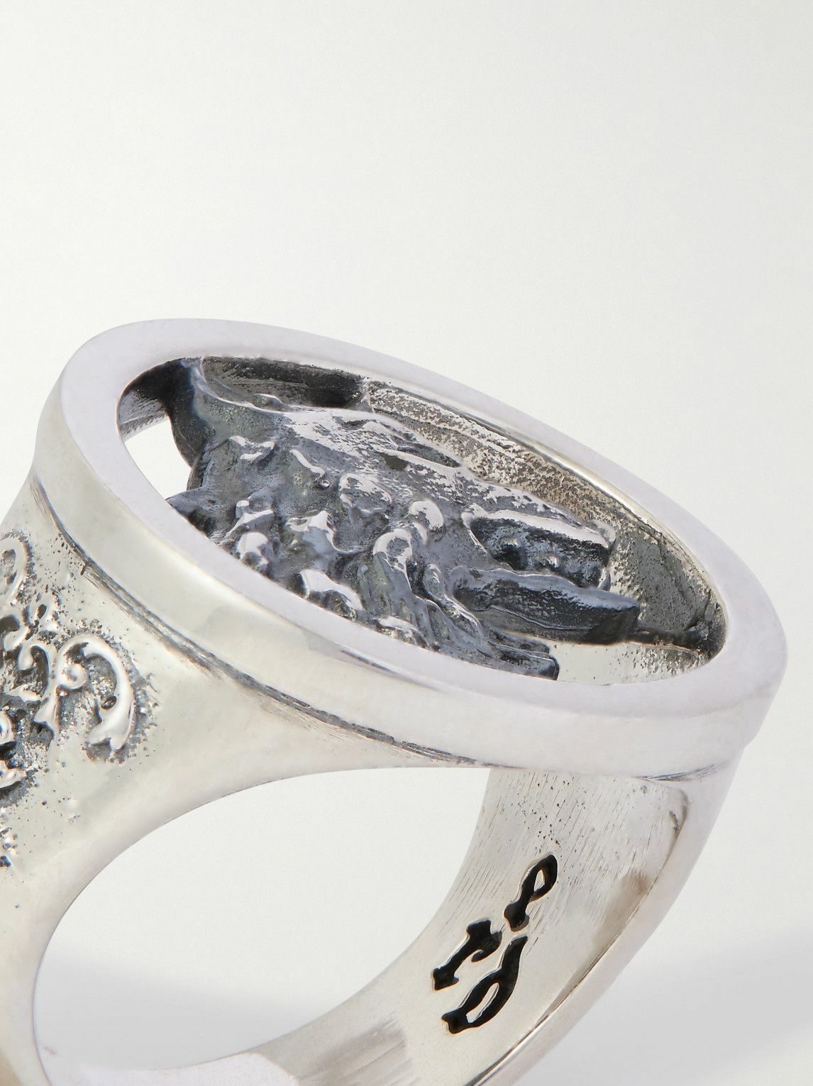 Enfants Riches Déprimés - Dog in Restraint Sterling Silver Ring - Silver