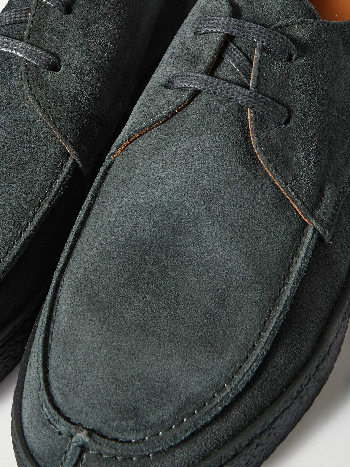 Mr P. - Larry Regenerated Suede by evolo® Derby Shoes - Gray  display picture 2