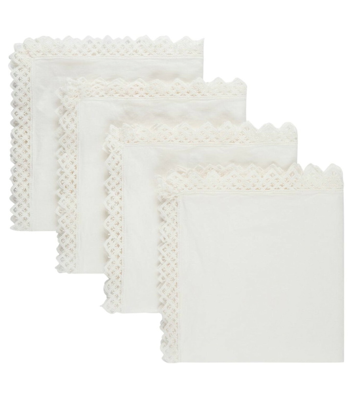 Photo: Once Milano Set of 4 macramé linen napkins