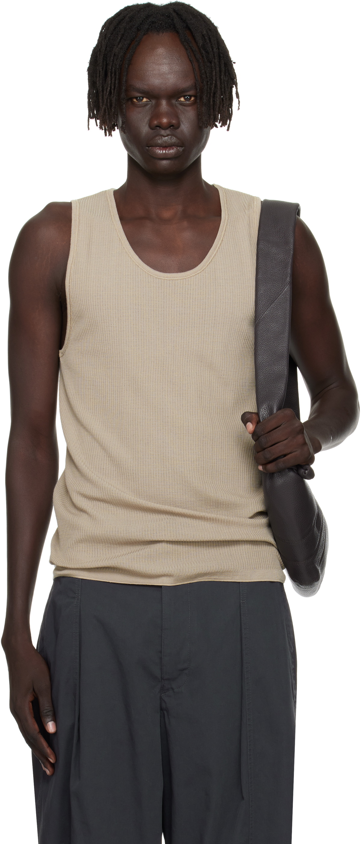 LEMAIRE Gray Debardeur Tank Top