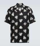 Dolce&Gabbana - Heart printed silk shirt
