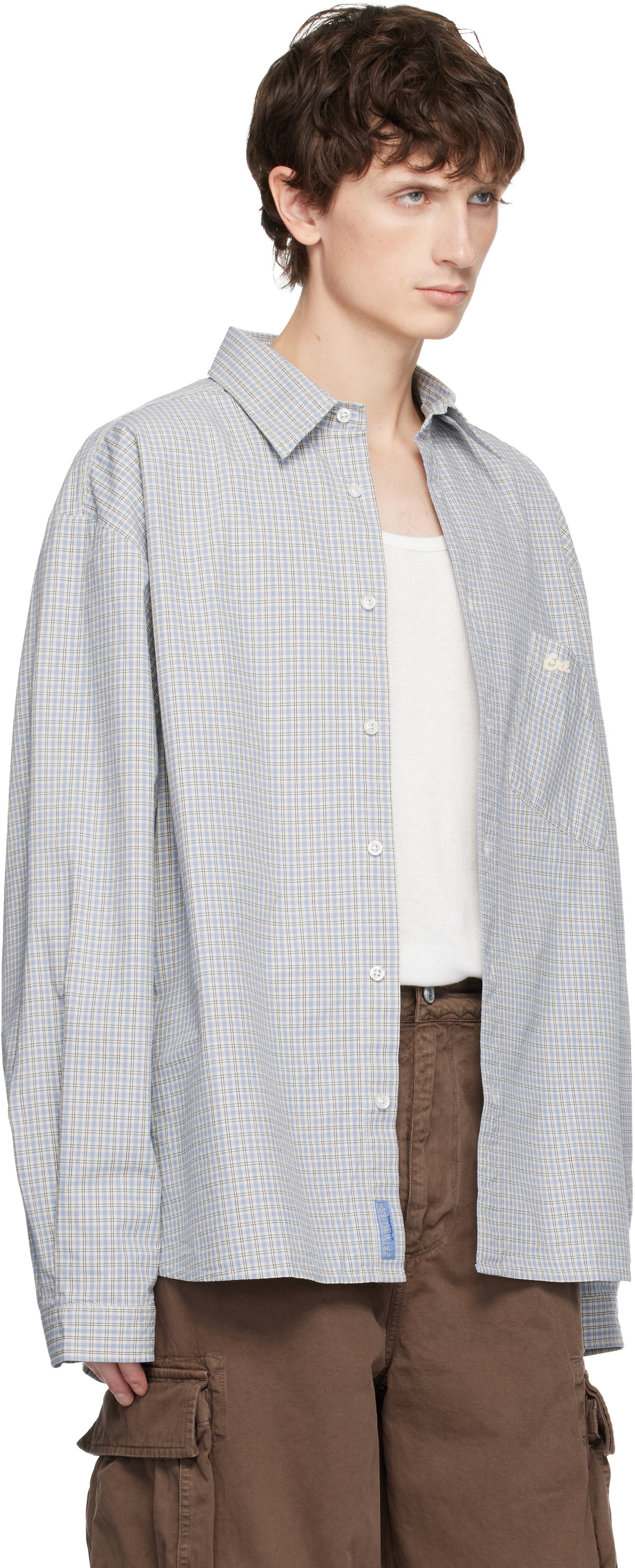 ERL Blue Check Shirt