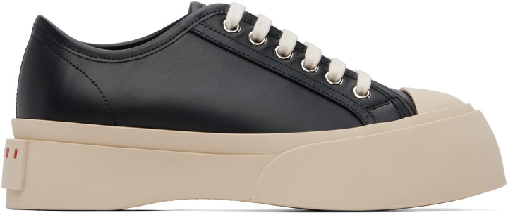 Photo: Marni Black Pablo Low-Top Lace-Up Sneakers