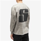 Stampd Men's Long Sleeve Transit Relaxed T-Shirt in Cement
