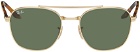 Ray-Ban Gold & Orange RB3688 Sunglasses