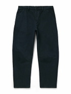 Nili Lotan - Emir Straight-Leg Cotton-Blend Twill Trousers - Blue