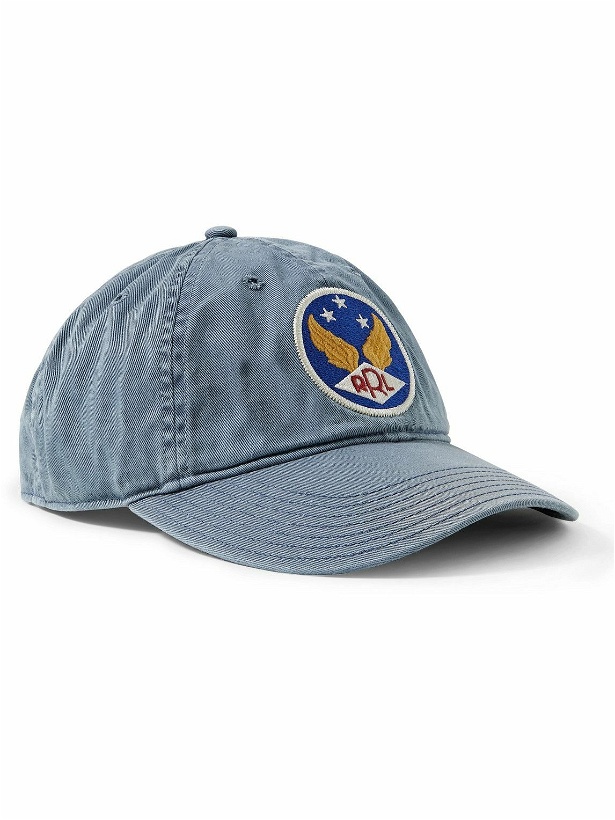 Photo: RRL - Logo-Appliquéd Cotton-Twill Baseball Cap